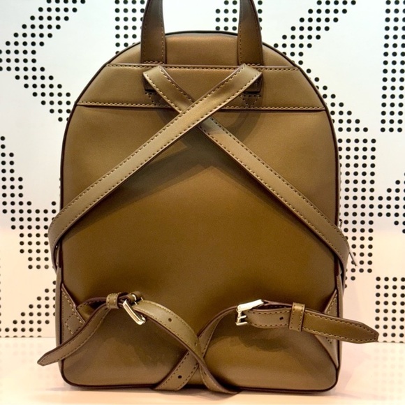 Michael Kors Jaycee Medium Ombré Signature Logo Backpack Olive Combo - Picture 6 of 10
